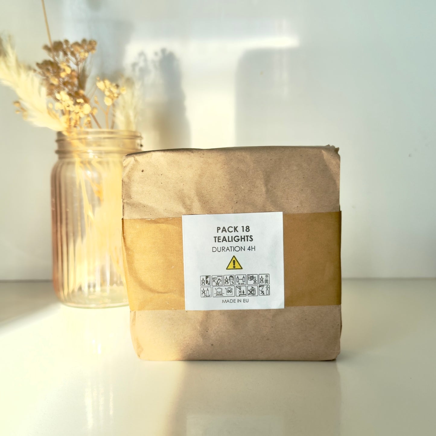 Velas de Té Parafina | Sin aroma - 18 uds