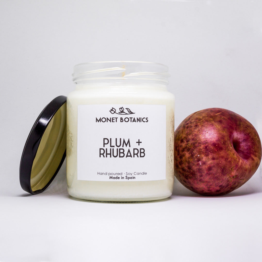 Plum and Rhubarb Vela de Soja - Ciruela y Ruibarbo