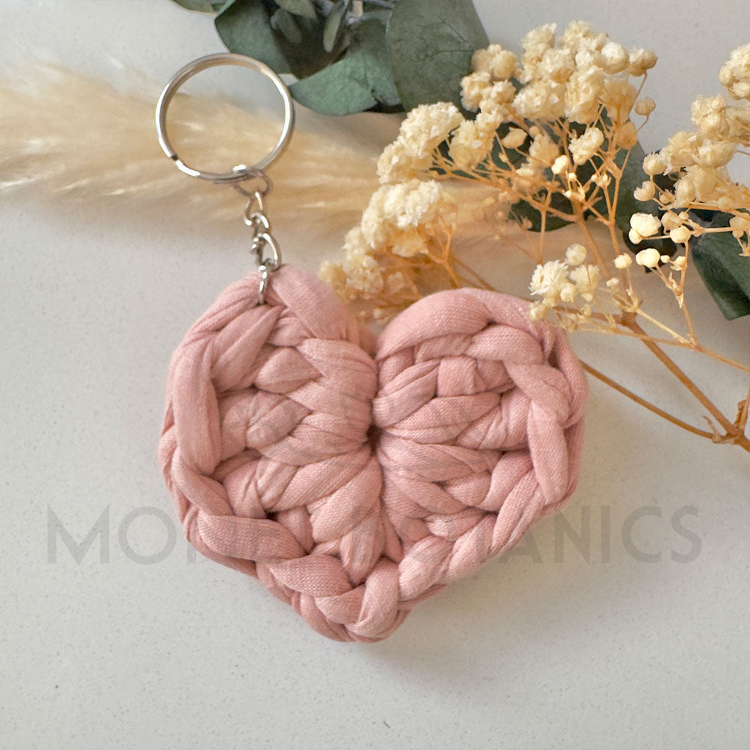 Heart Keychain Pink